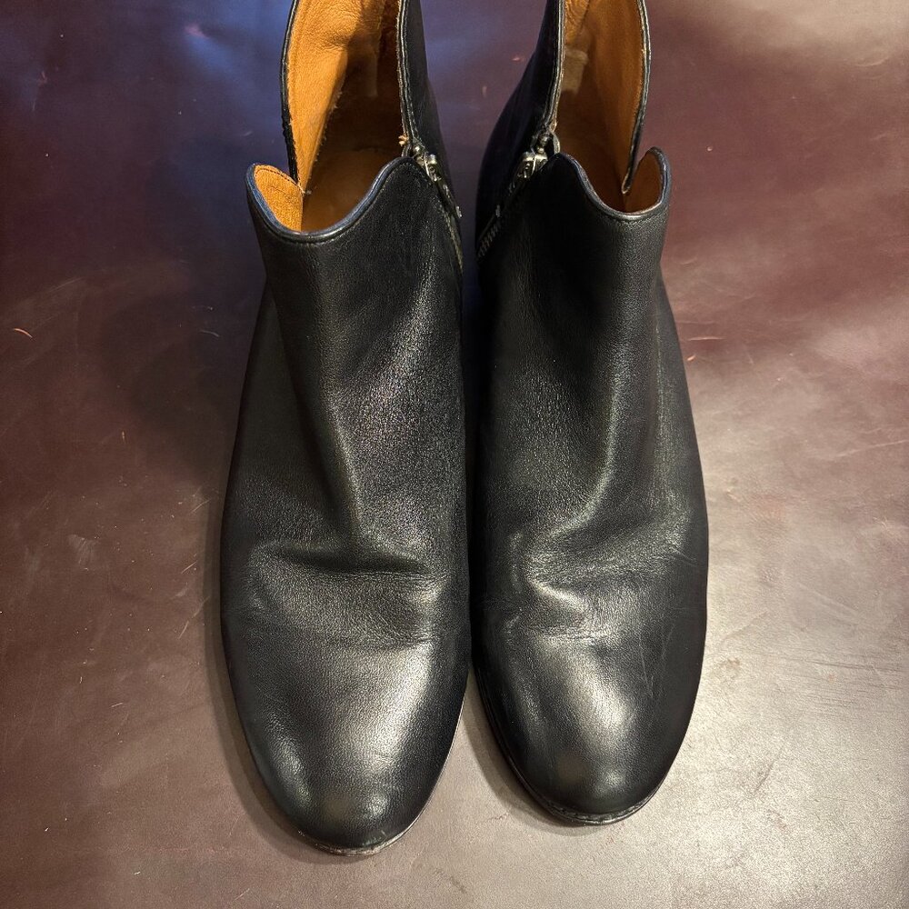 Frye Melissa Shootie Women’s Black Leather Zip Ankle Boots Size 9.5 B